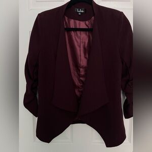 Lulu’s Elegant Burgundy Women's Jacket